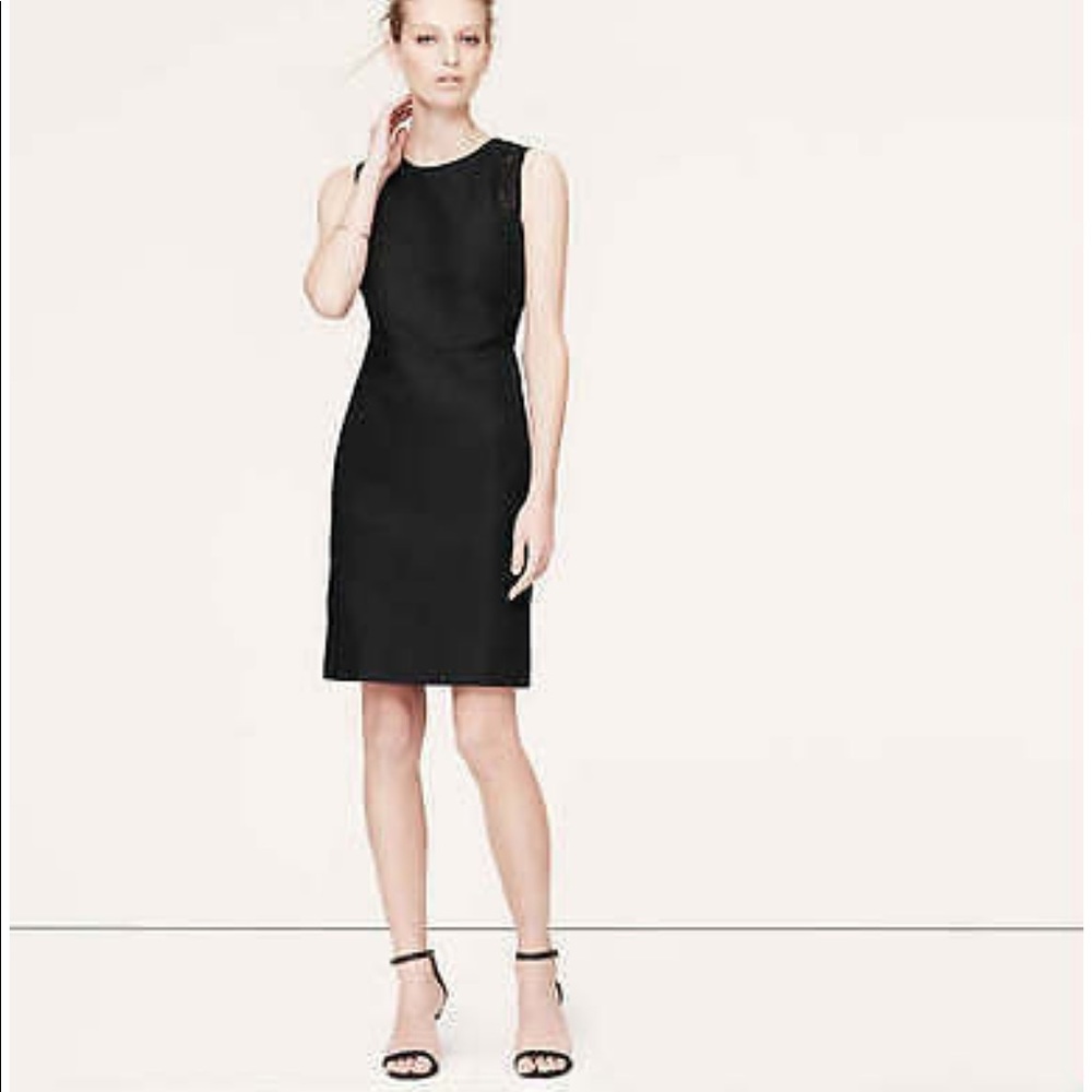 Loft - Dress w/ Eyelet Details